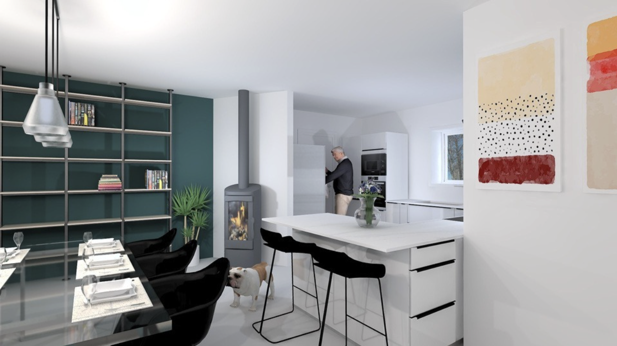 Stage design d'espace — salon